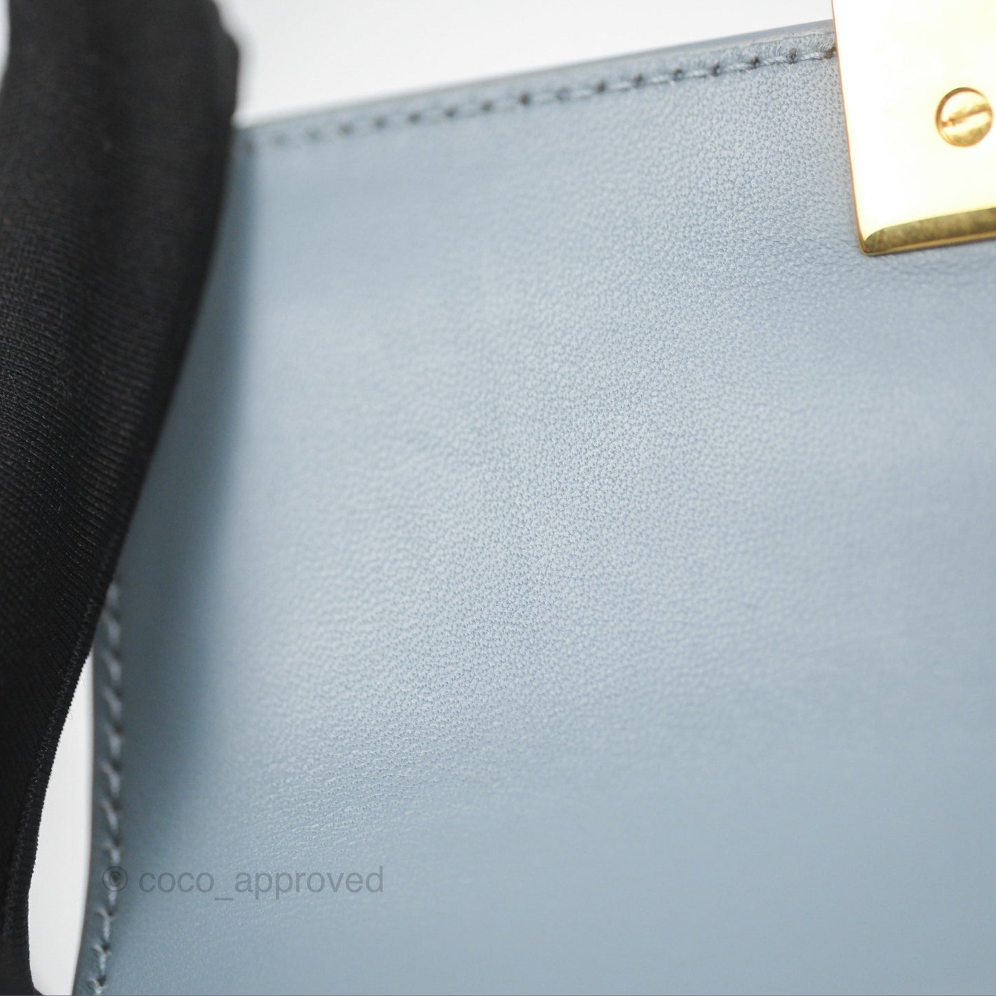 Christian Dior Micro 30 Montaigne Flap Bag Blue Grey Smooth Calfskin