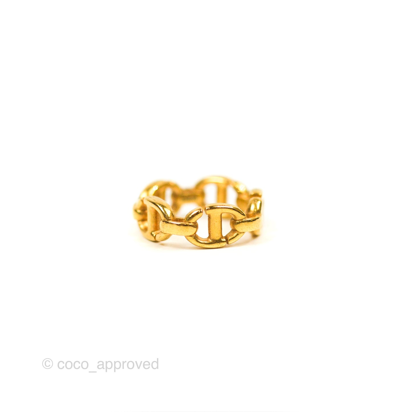 Christian Dior CD Navy Ring Size S