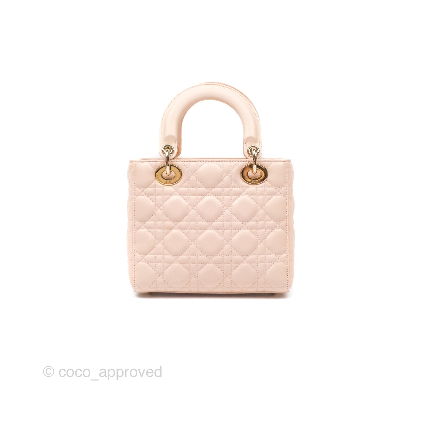 Christian Dior Lambskin My ABCDior Lady Dior Pink Gold Hardware
