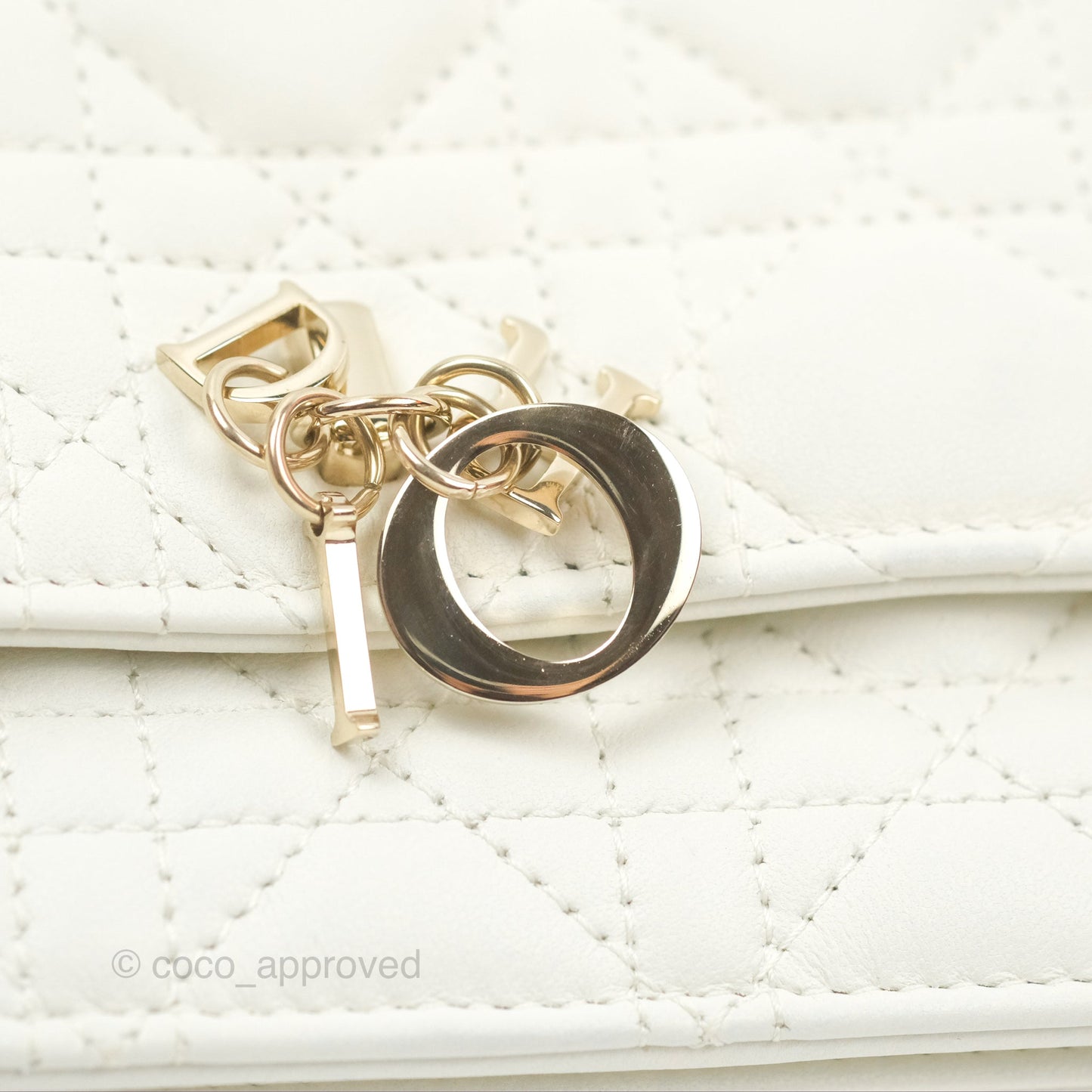 Dior Miss Dior Mini Bag White Cannage Lambskin