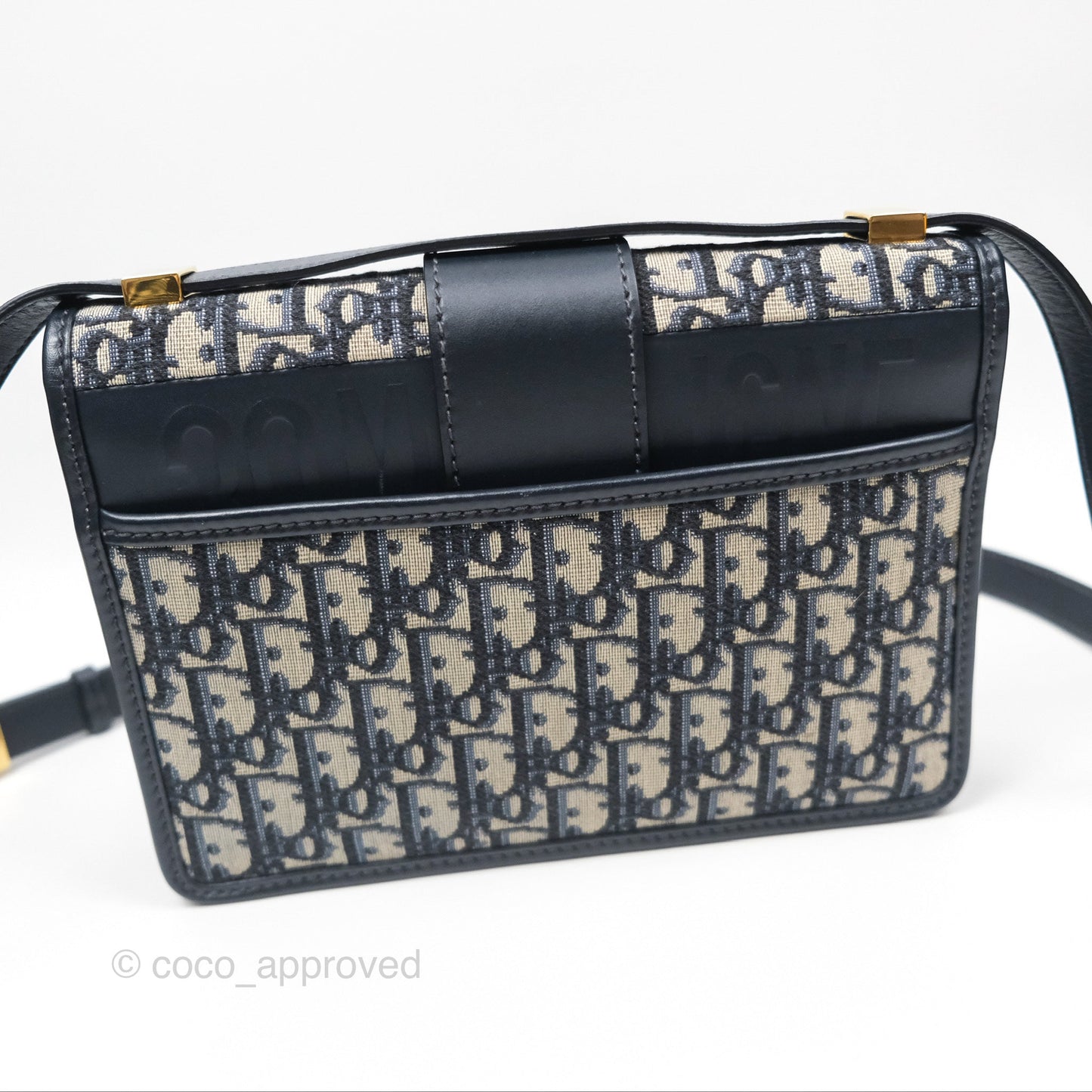 Dior 30 Montaigne Bag Blue Dior Oblique Jacquard