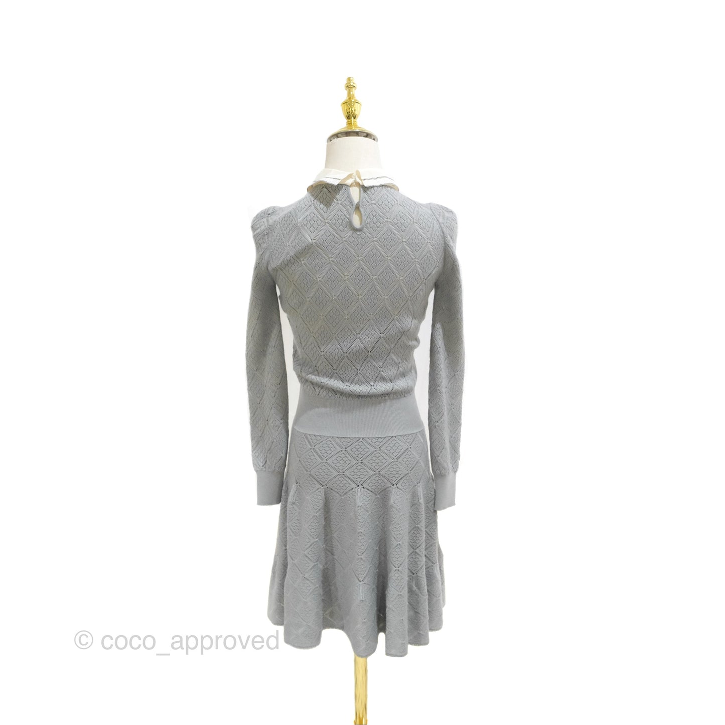 Christian Dior Knit Dress Grey Size 34