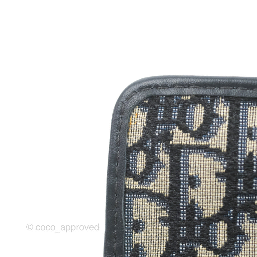 Dior 30 Montaigne Clutch Navy Oblique Canvas