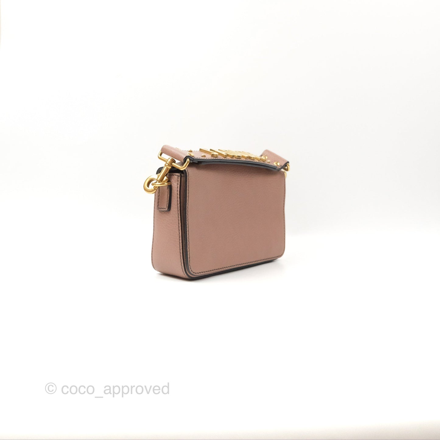 Christian Dior J'Adior Strap Flap Bag Dusty Pink Grained Calfskin