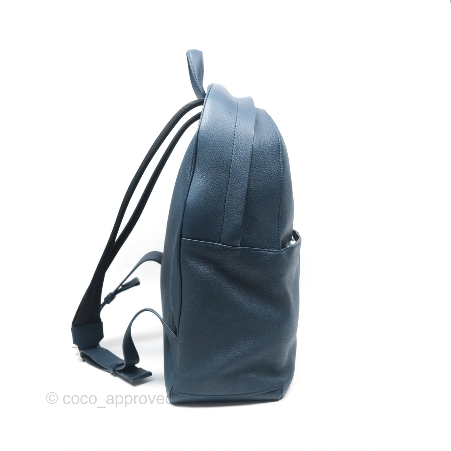 Christian Dior Backpack Calfskin Navy