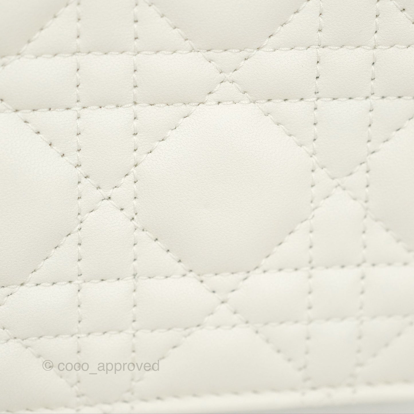 Dior Miss Dior Mini Bag White Cannage Lambskin