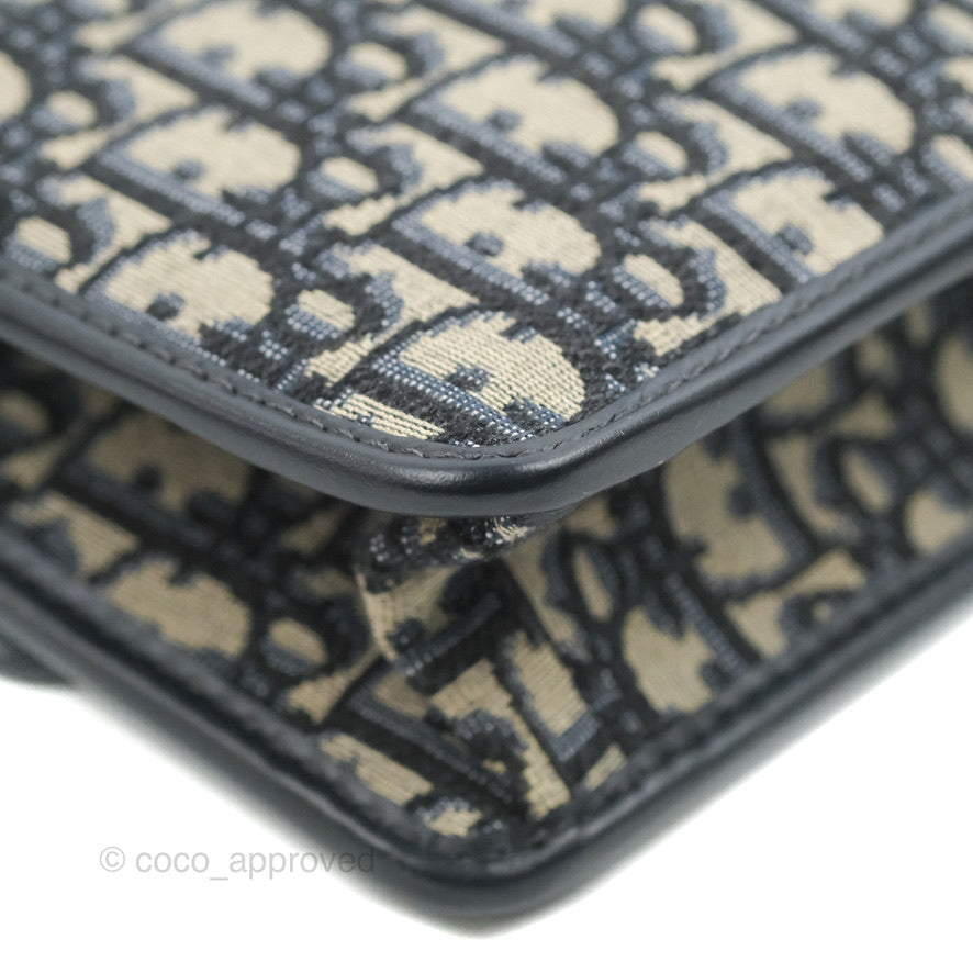 Dior 30 Montaigne Bag Blue Dior Oblique Jacquard