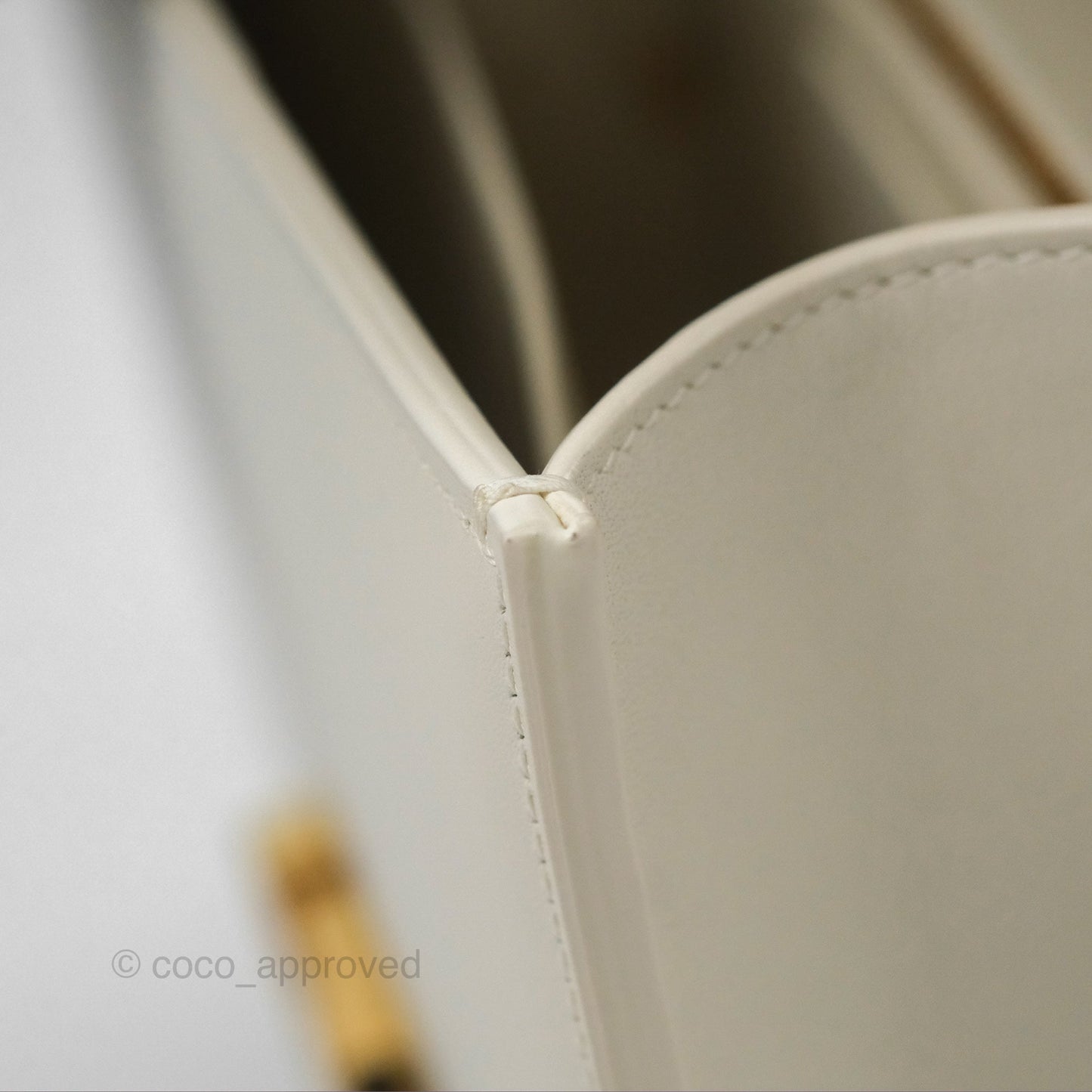 Christian Dior Small 30 Montaigne Box Bag White Calfskin