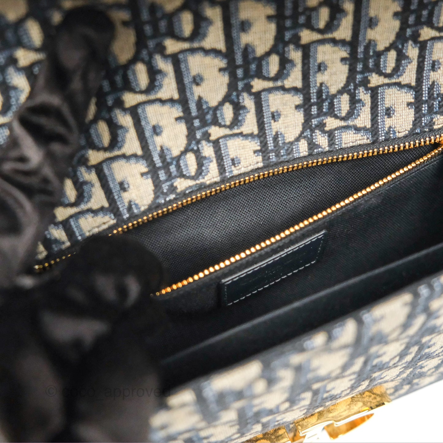 Dior 30 Montaigne Bag Blue Dior Oblique Jacquard