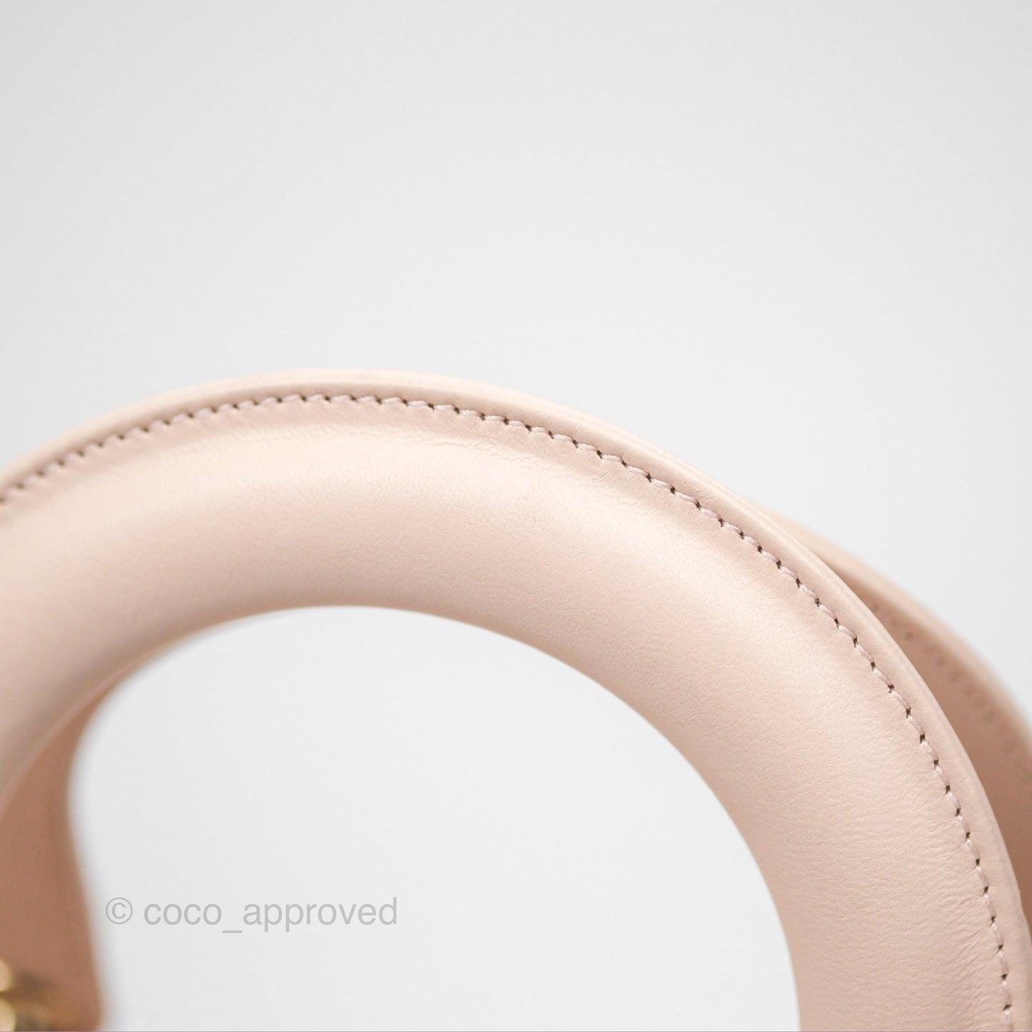 Christian Dior My ABCDior Lady Dior Pale Pink Cannage Lambskin Gold Hardware