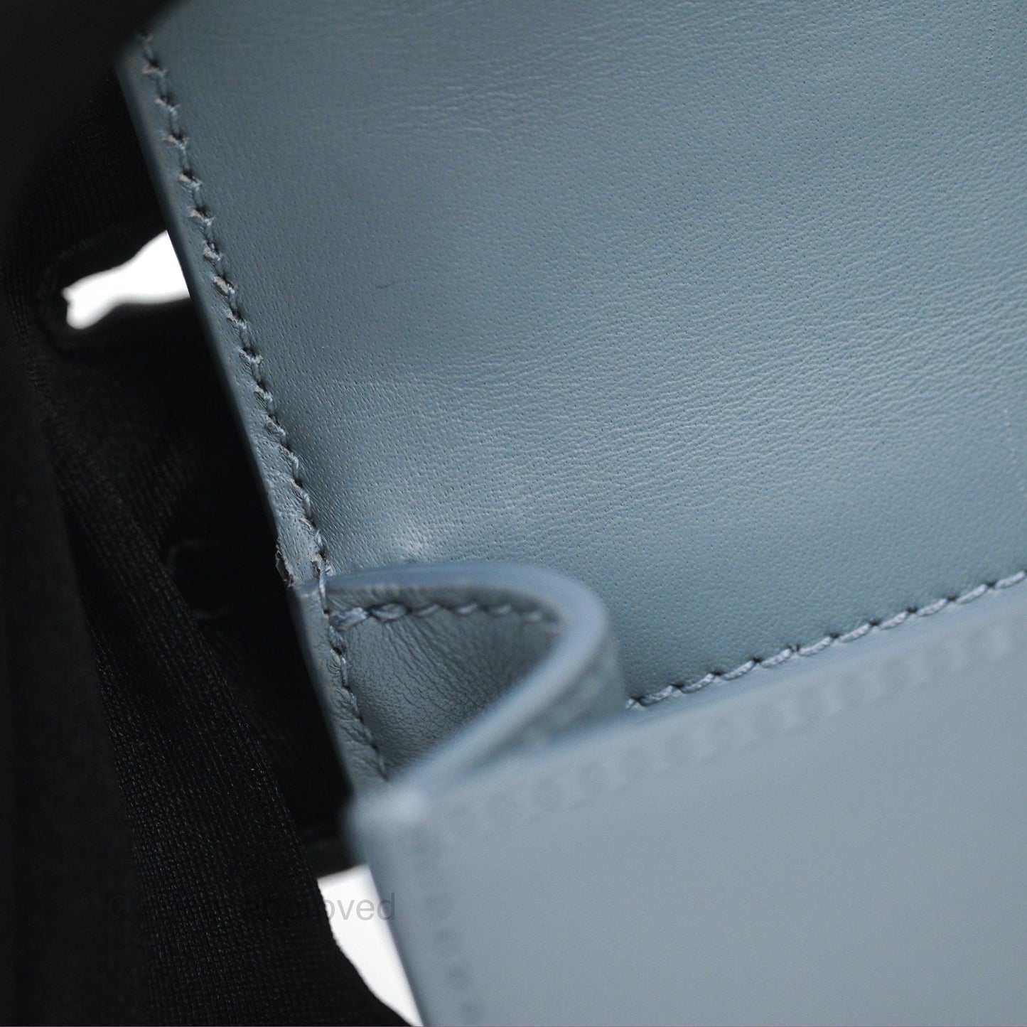 Christian Dior Micro 30 Montaigne Flap Bag Blue Grey Smooth Calfskin