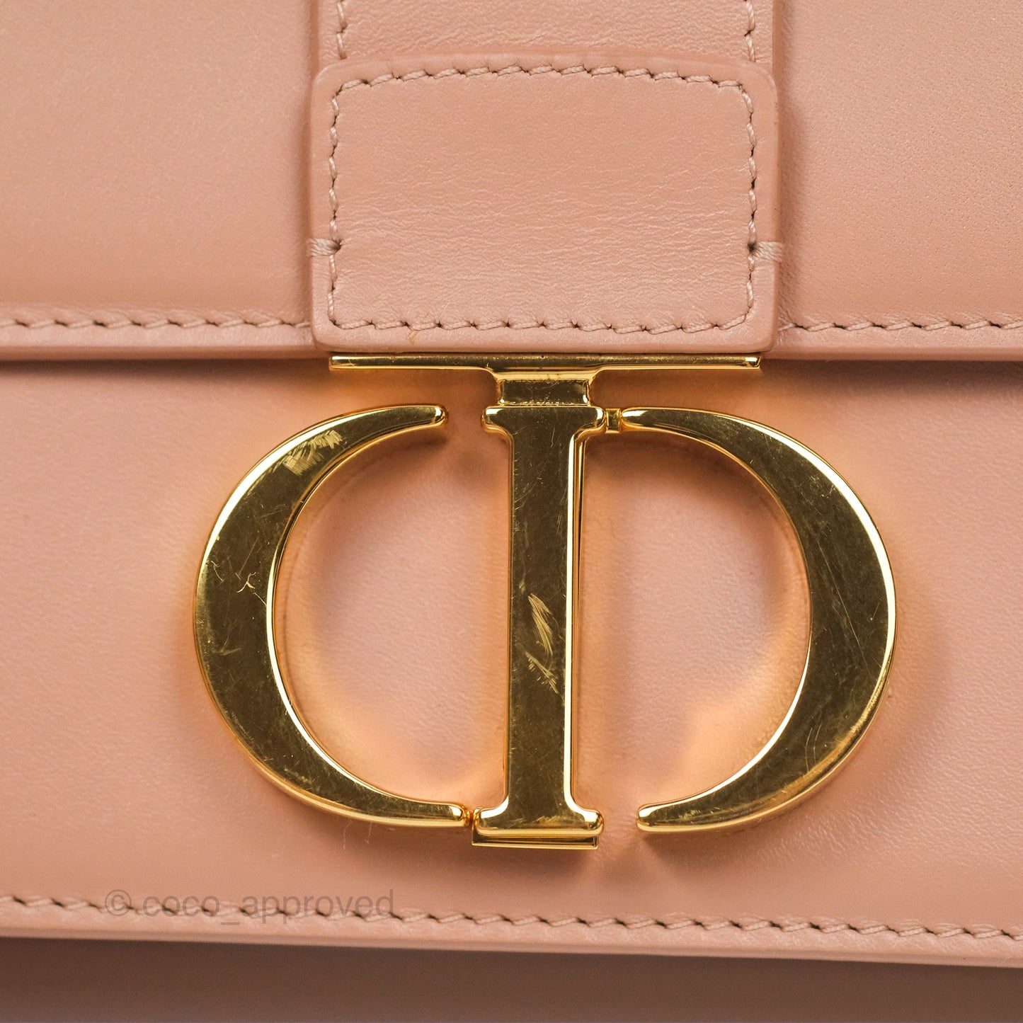 Dior Micro 30 Montaigne Flap Bag Rose Des Vents Calfskin