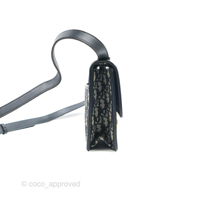 Dior 30 Montaigne Bag Blue Dior Oblique Jacquard