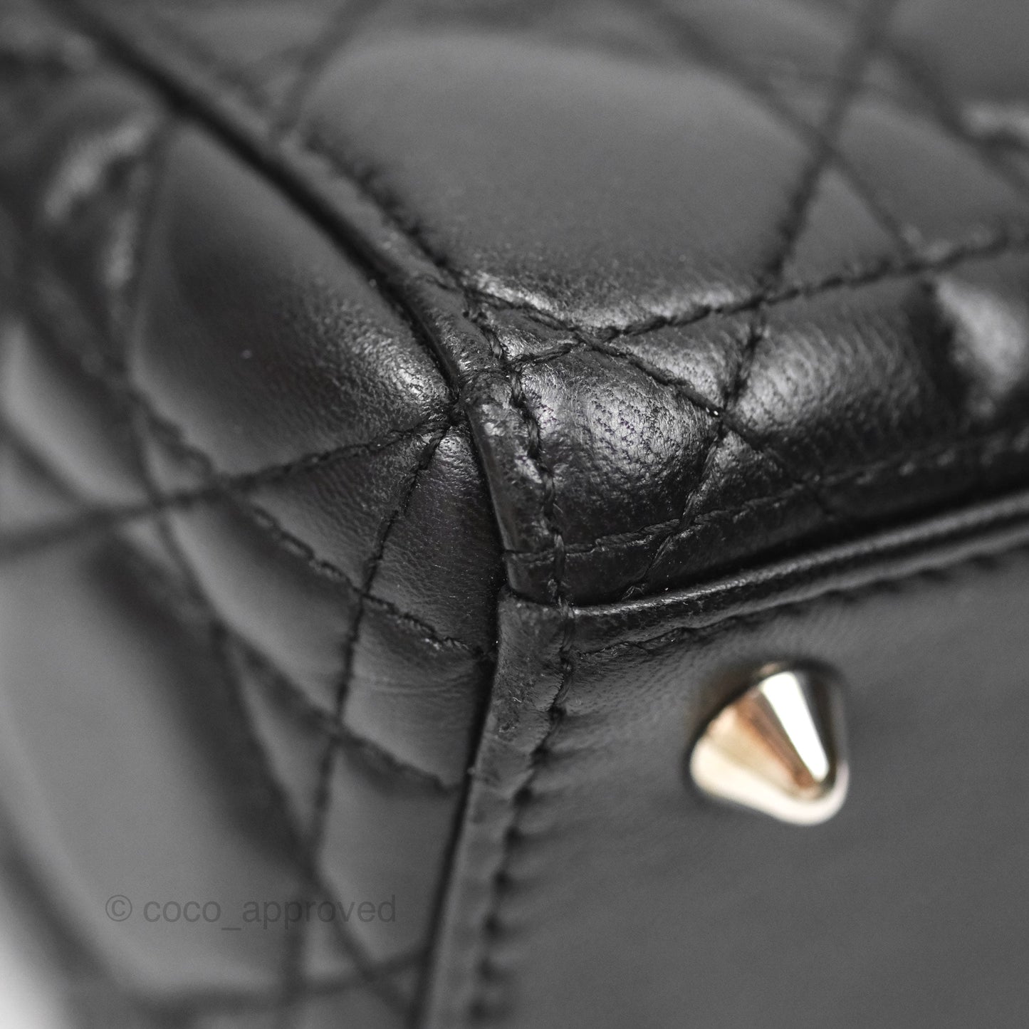 Christian Dior My ABCDior Lady Dior Black Lambskin Silver Hardware