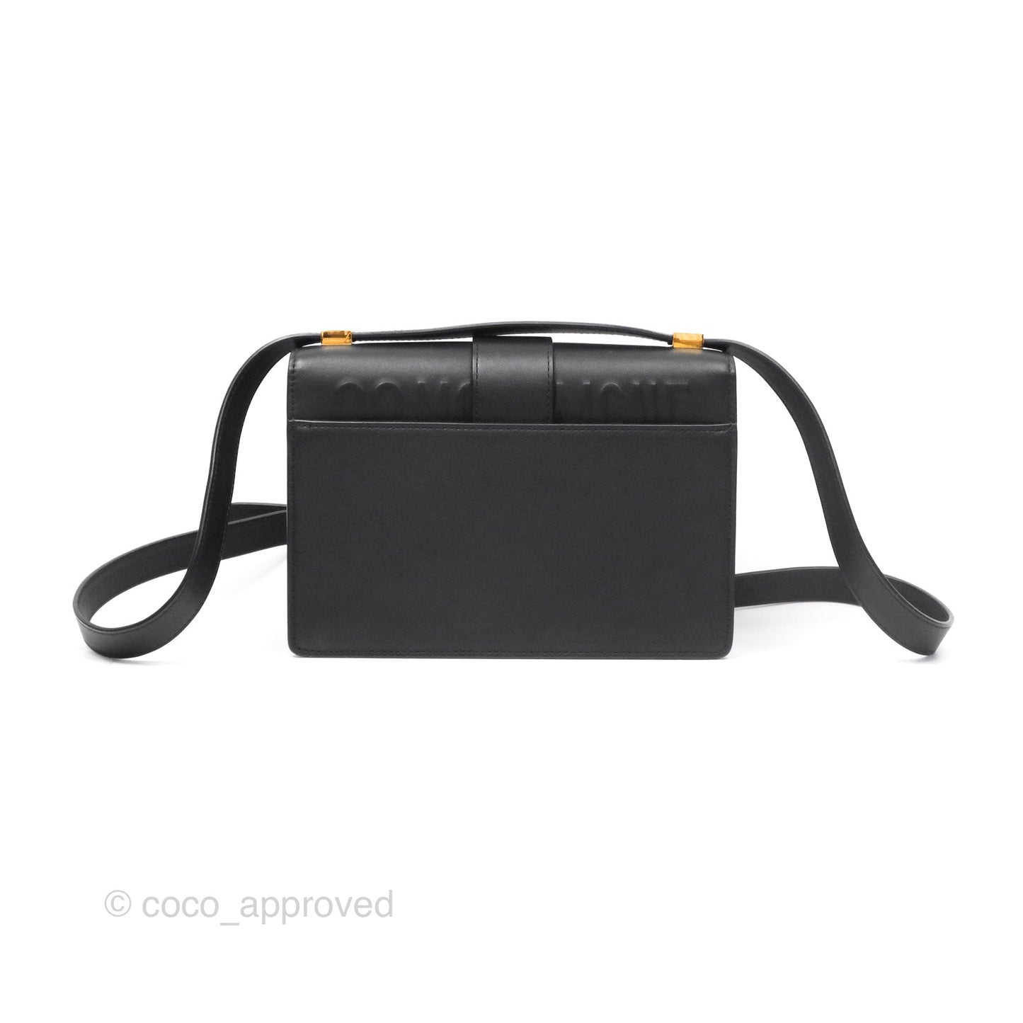 Christian Dior Small 30 Montaigne Bag Black Calfskin Gold Hardware