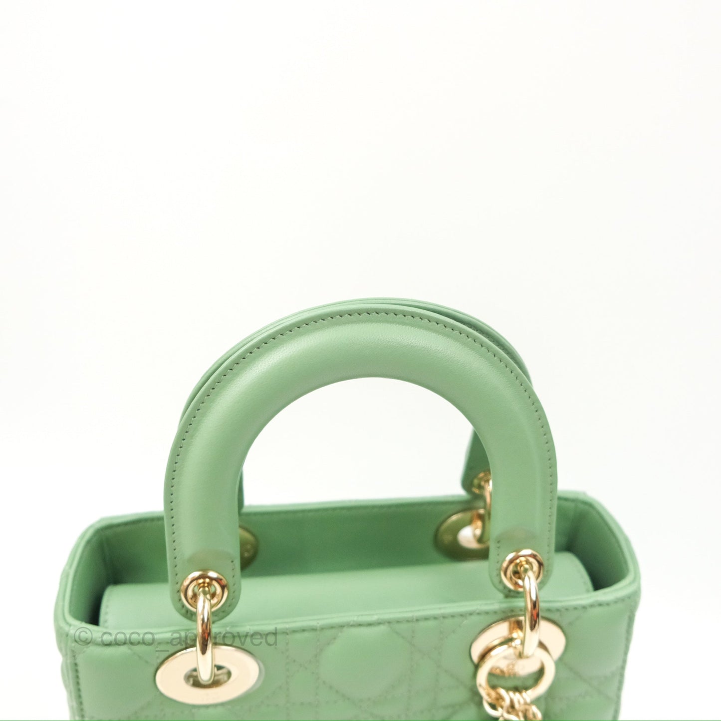 Christian Dior My ABCDior Lady Dior Avocado Green Lambskin Gold Hardware
