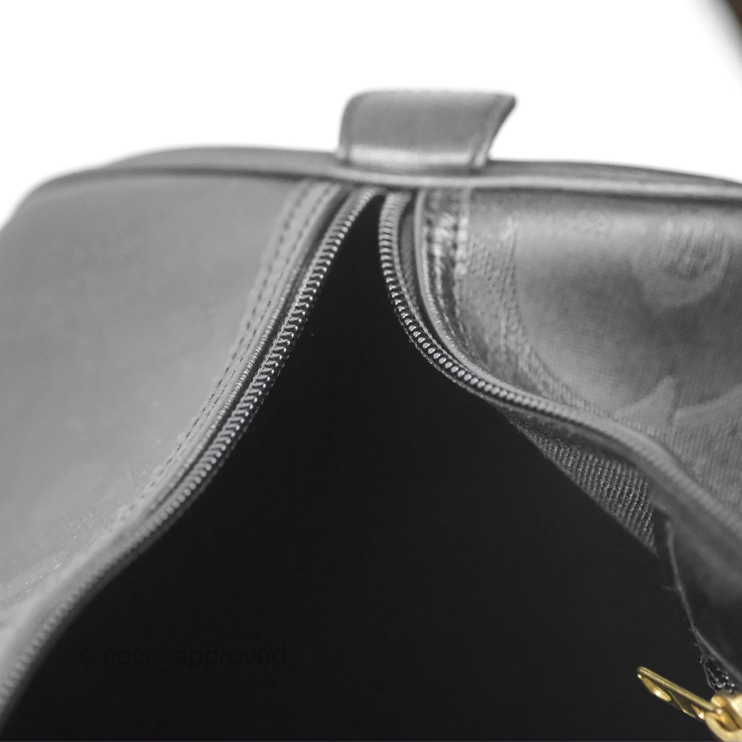 Dior Vintage Trotter Boston Duffle Bag Oblique Black