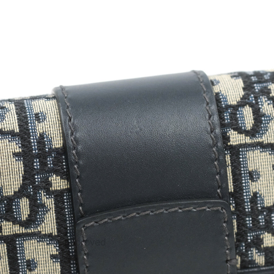 Dior 30 Montaigne Clutch Navy Oblique Canvas