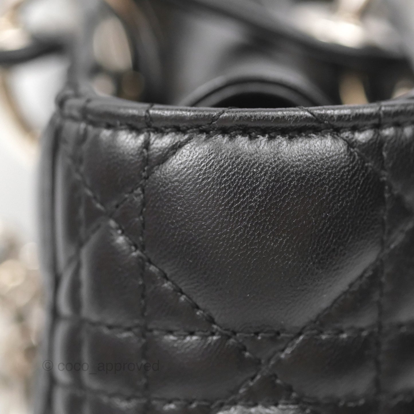 Christian Dior My ABCDior Lady Dior Black Lambskin Silver Hardware