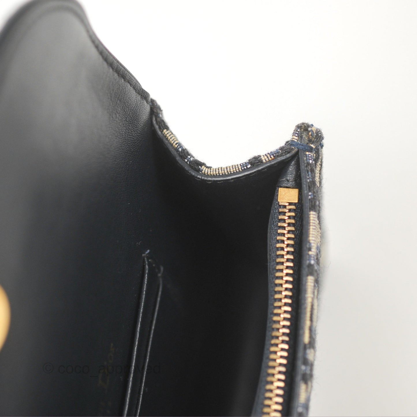 Christian Dior Blue Dior Oblique Jacquard Saddle Belt Pouch