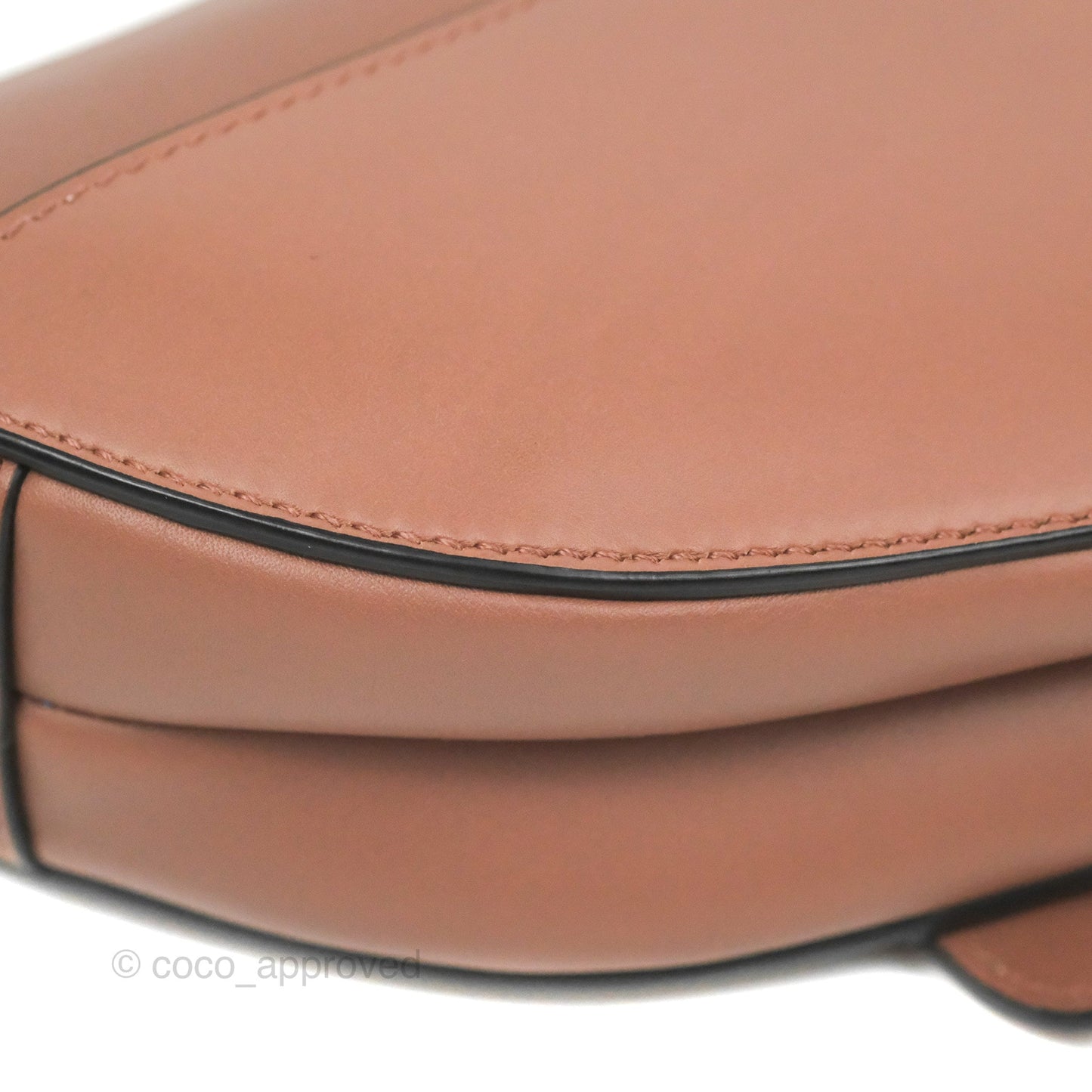 Christian Dior Mini Saddle Bag Rose Taupe Grained Calfskin Gold Hardware