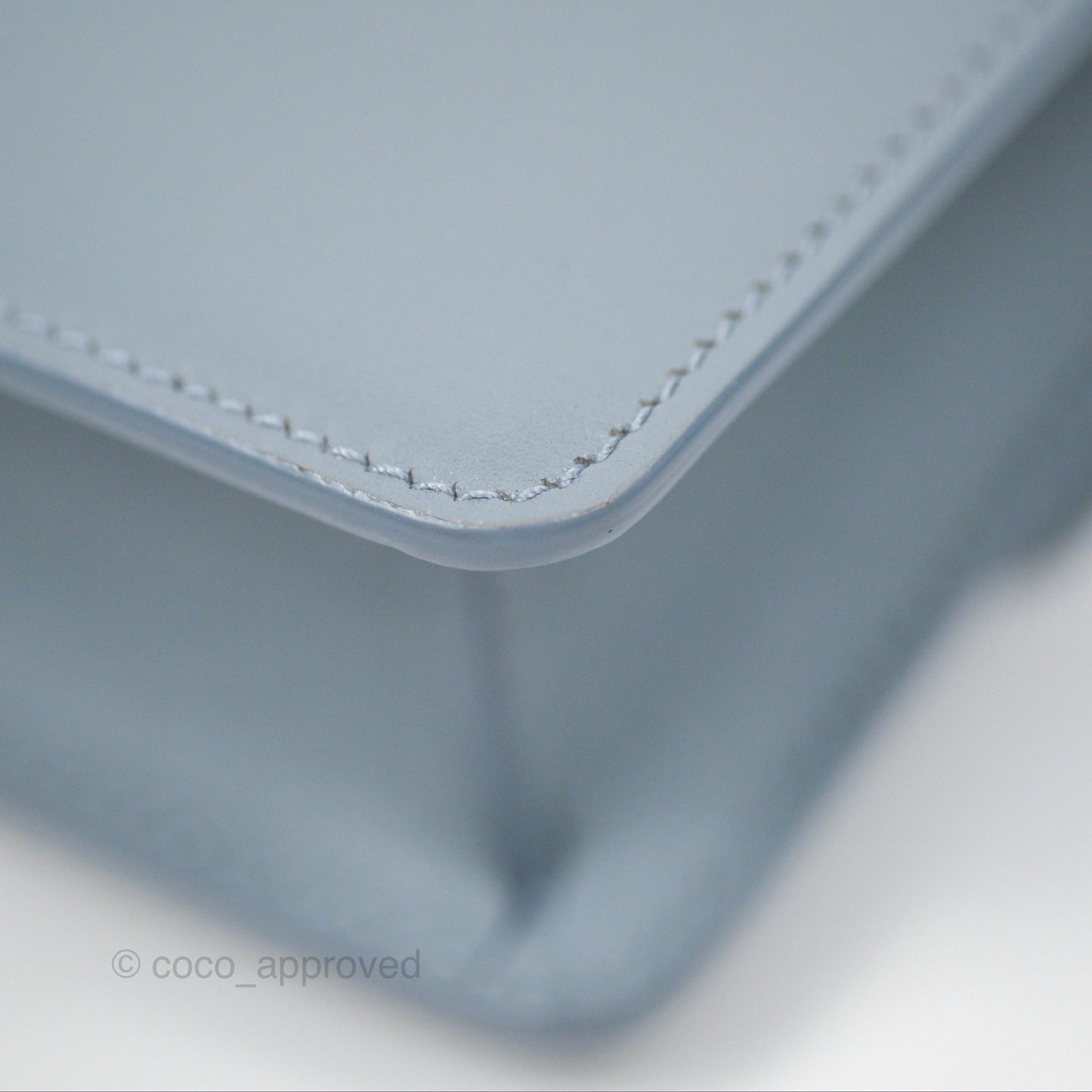 Christian Dior Micro 30 Montaigne Flap Bag Blue Grey Smooth Calfskin