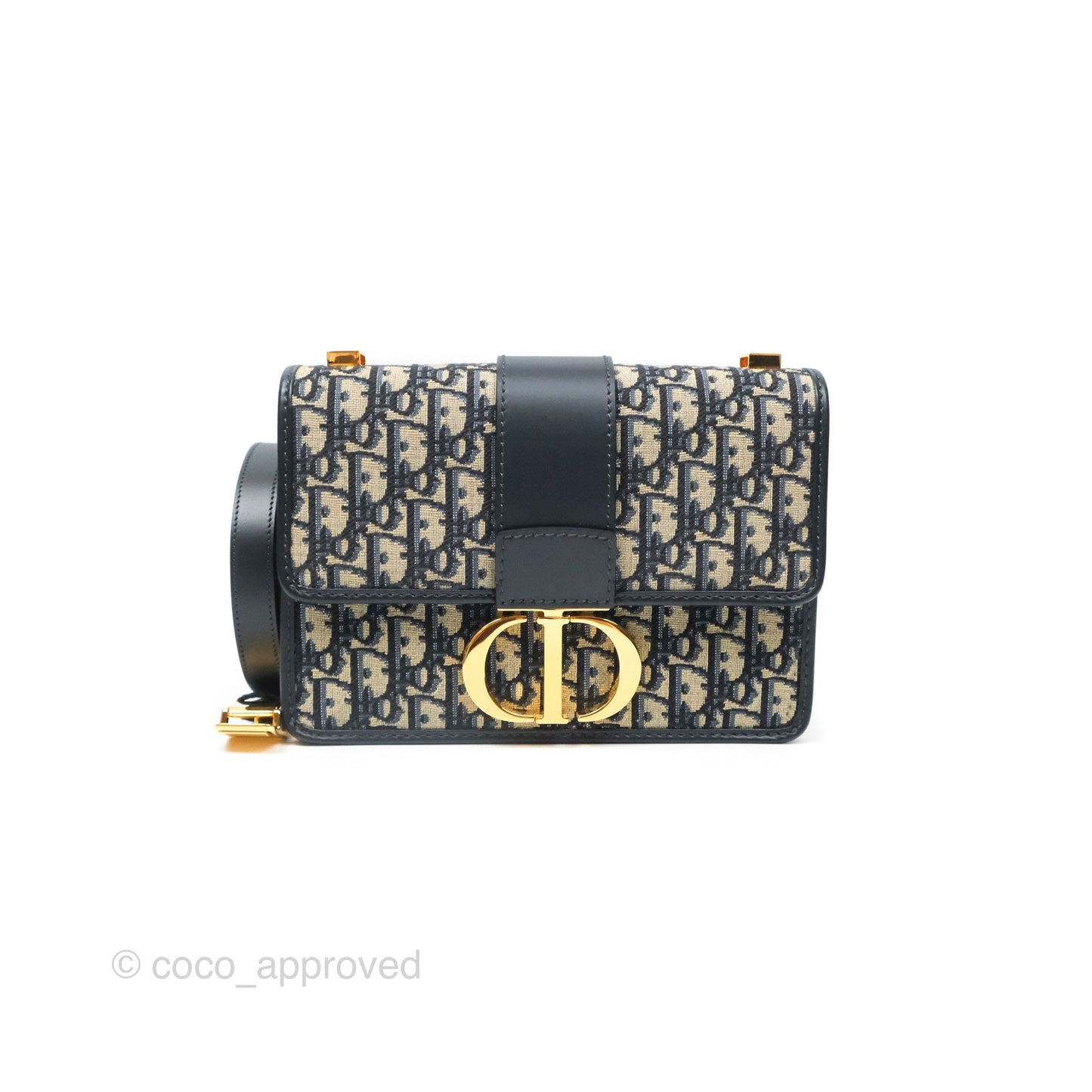 Dior 30 Montaigne Bag Blue Dior Oblique Jacquard