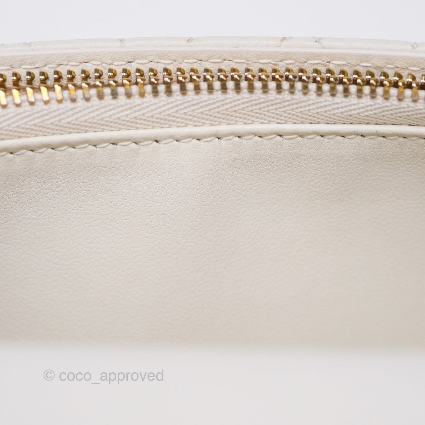 Dior Caro Pouch With Chain Latte Supple Cannage Calfskin