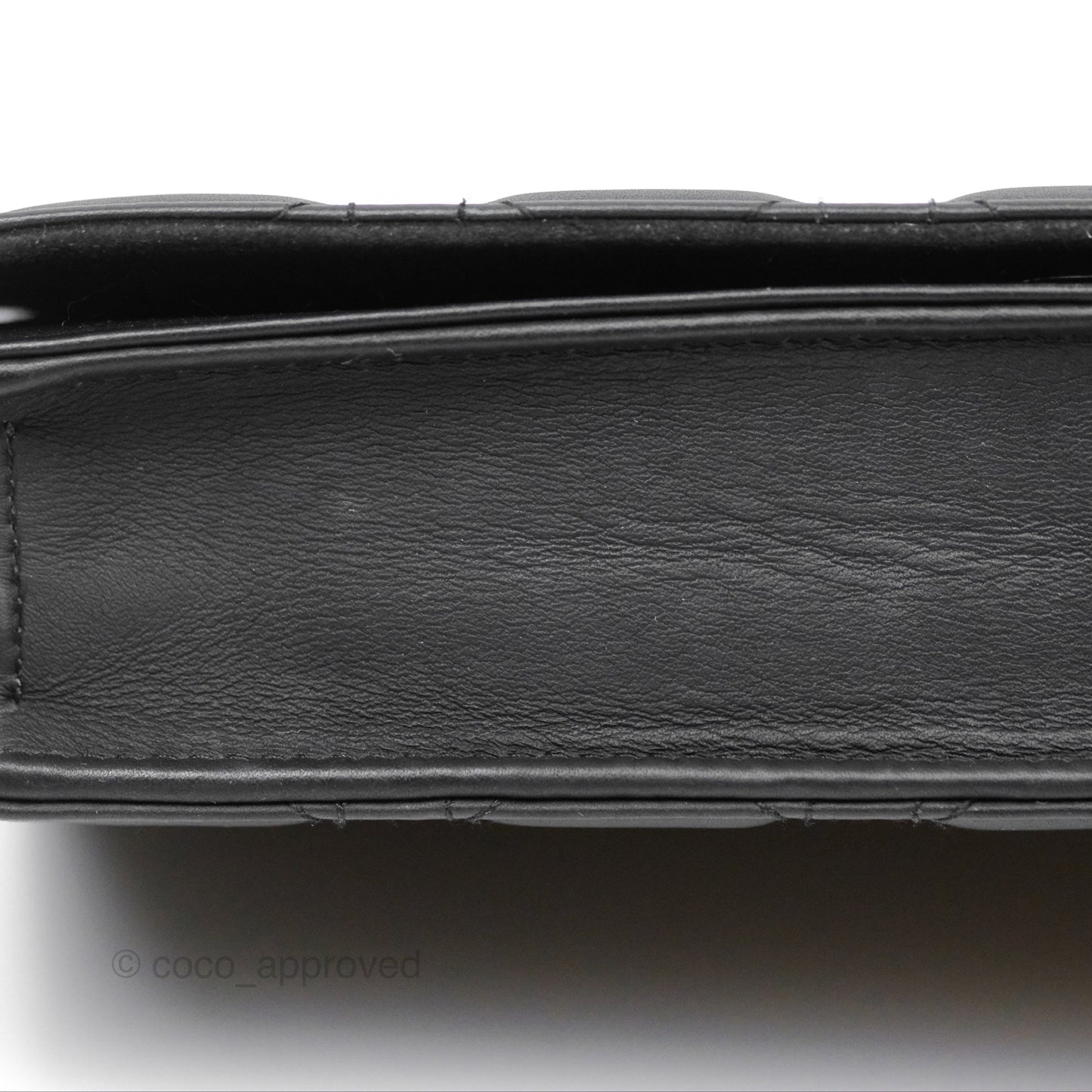 Christian Dior Lady Dior Small Clutch with Chain Lambskin So Black