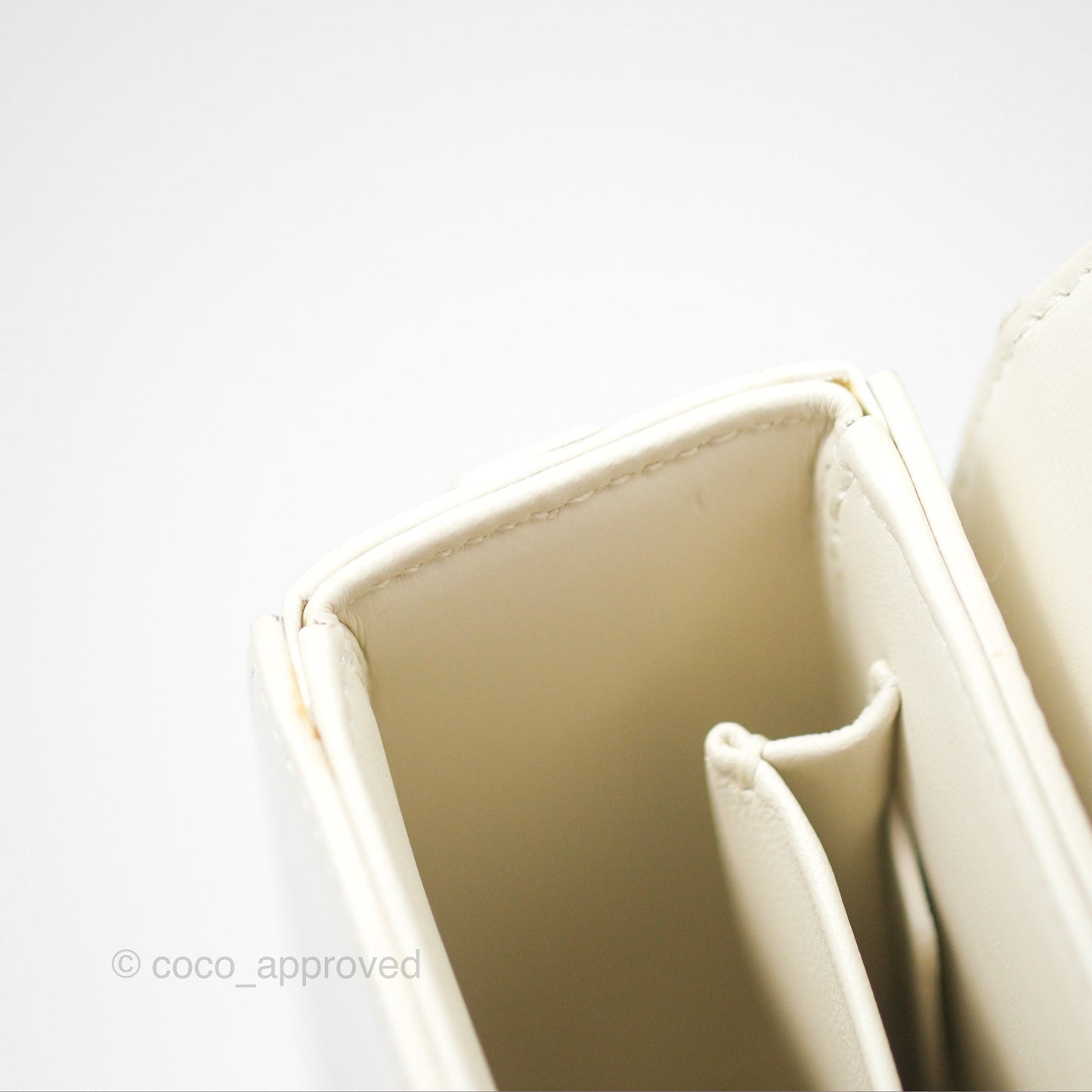 Christian Dior 30 Montaigne Box Bag White Calfskin