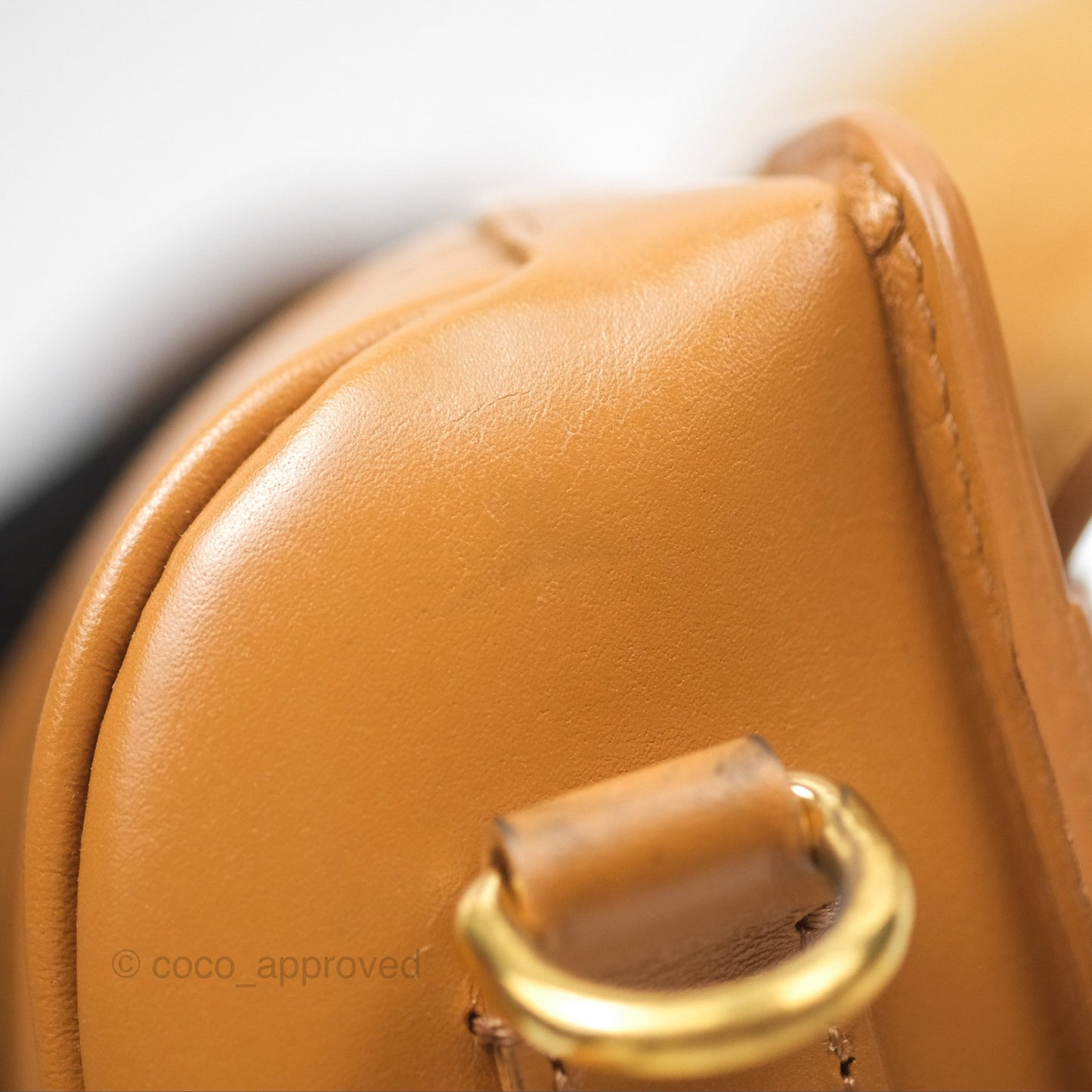 Christian Dior Medium Bobby Bag Camel Calfskin Gold Hardware