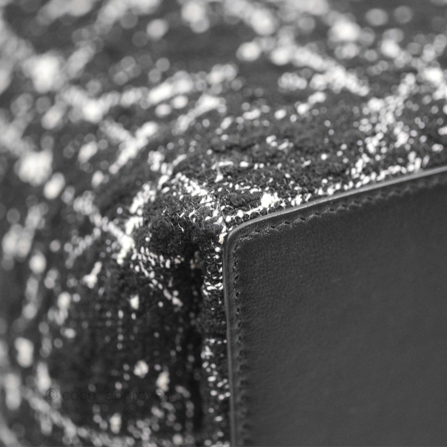 Christian Dior Medium Dior Toujours Bag Black Cannage Tweed