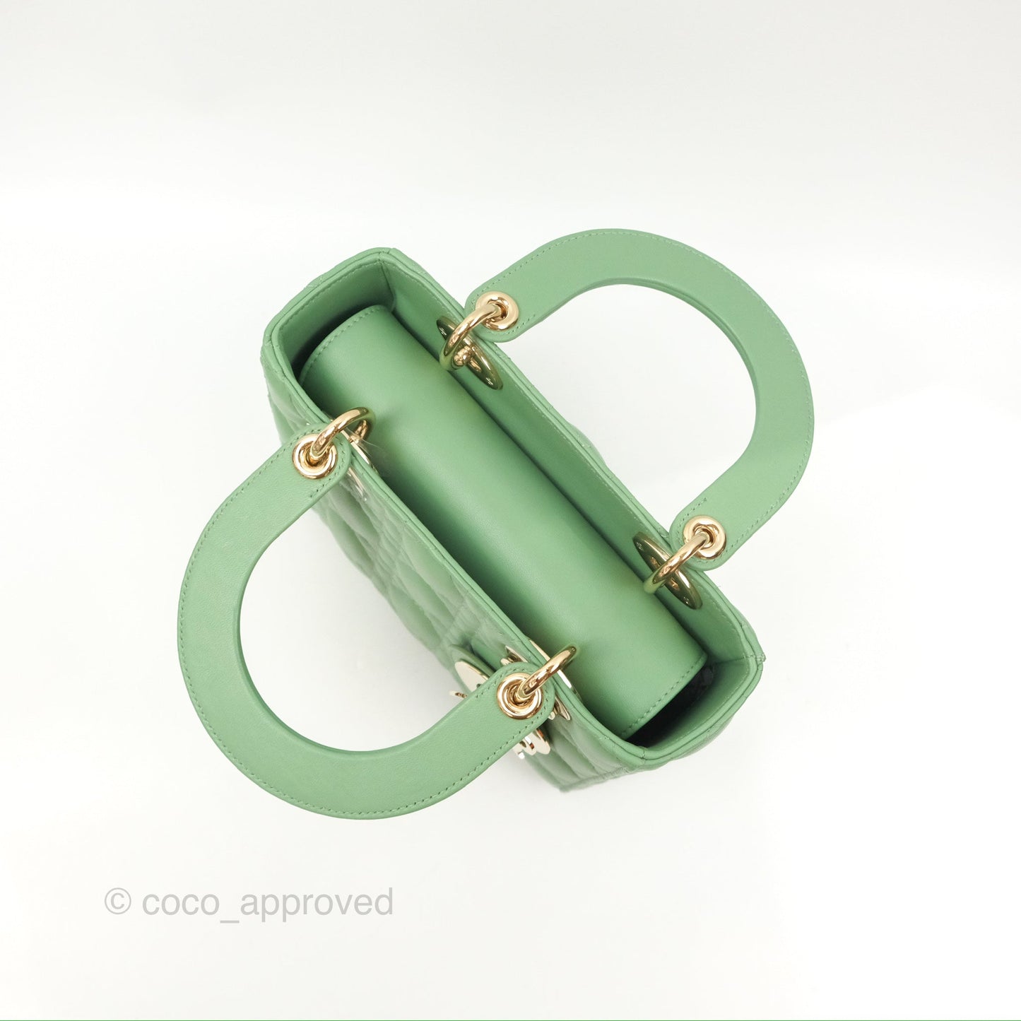 Christian Dior My ABCDior Lady Dior Avocado Green Lambskin Gold Hardware