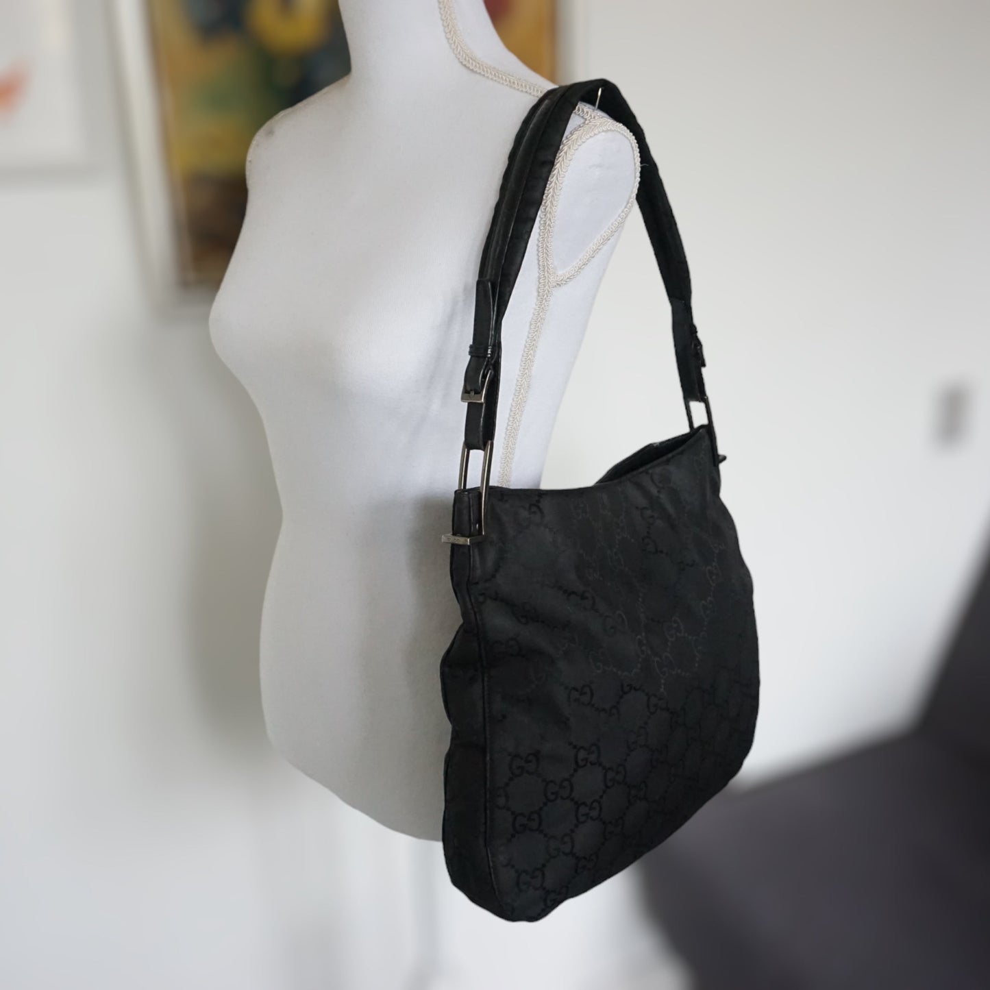 Gucci Nylon Skuldertaske