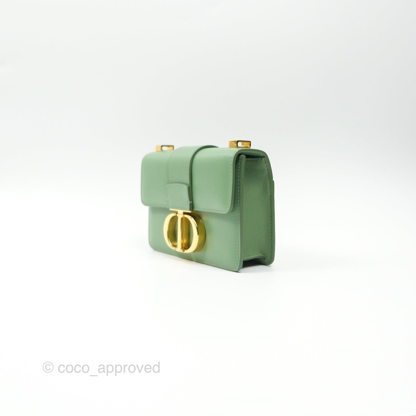 Dior Micro 30 Montaigne Flap Bag Mint Green Smooth Calfskin