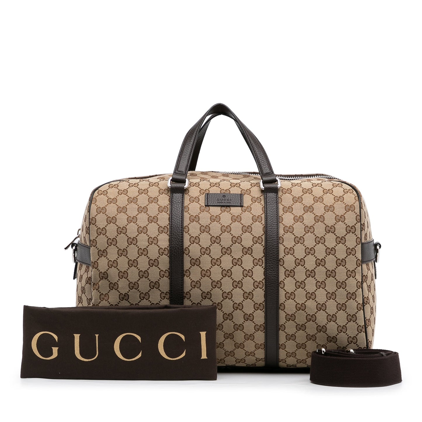 Gucci Travel Bag Brown GG Canvas