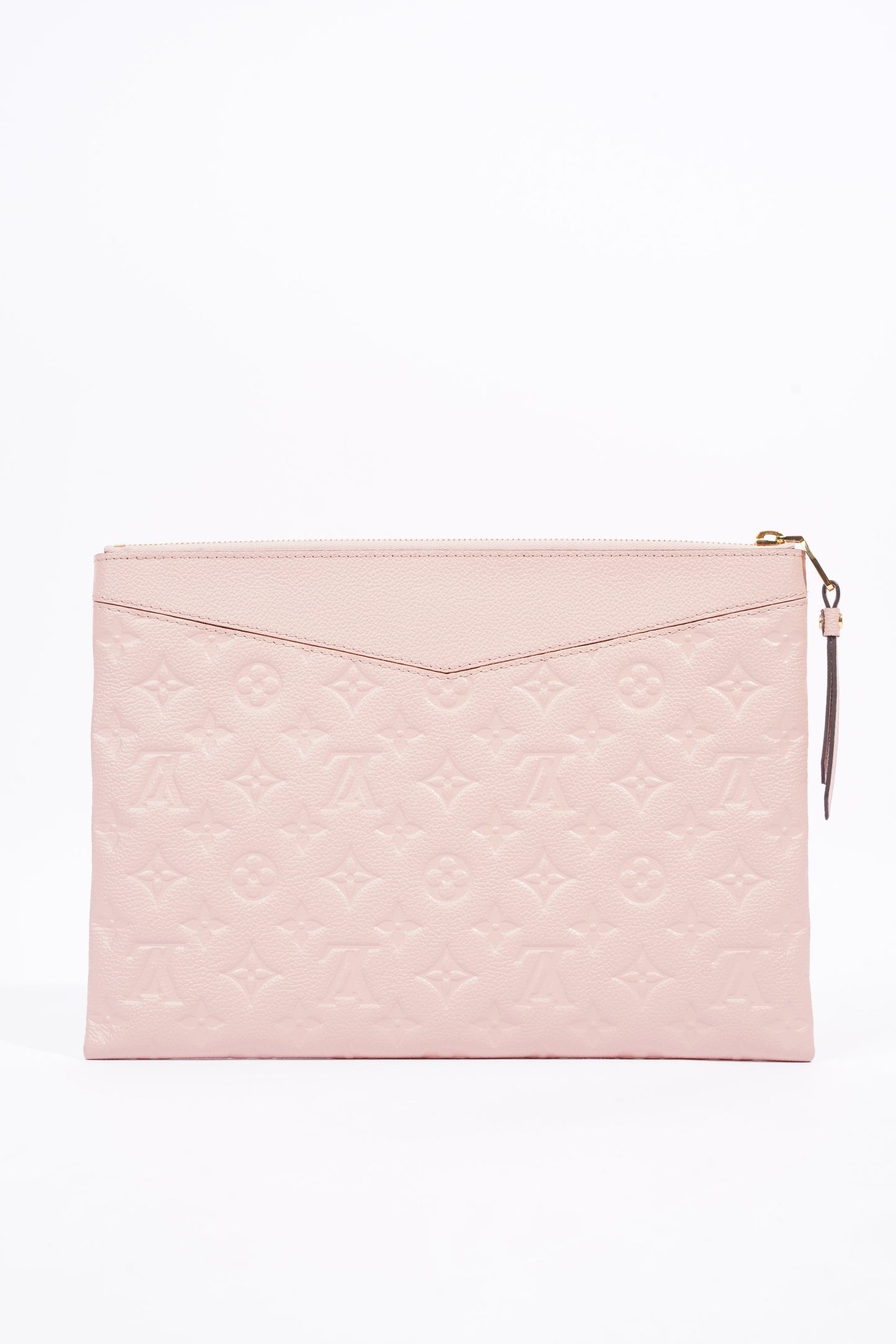 Louis Vuitton Womens Daily Pouch Pink Empreinte Leather