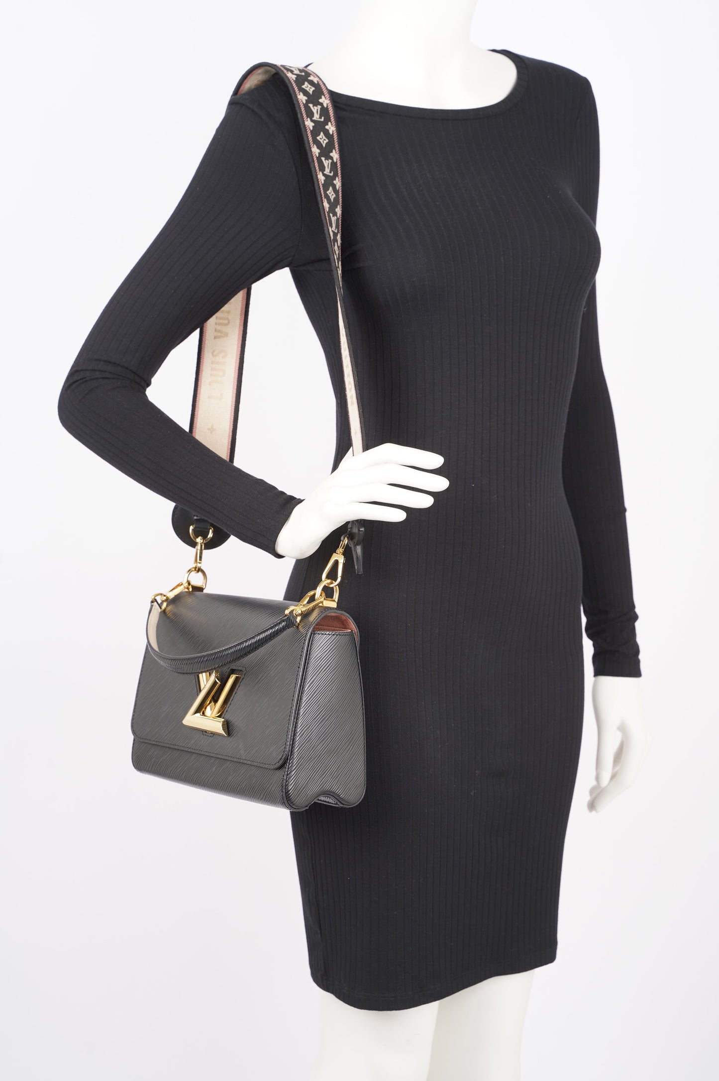 Louis Vuitton Womens Twist Black Epi Leather