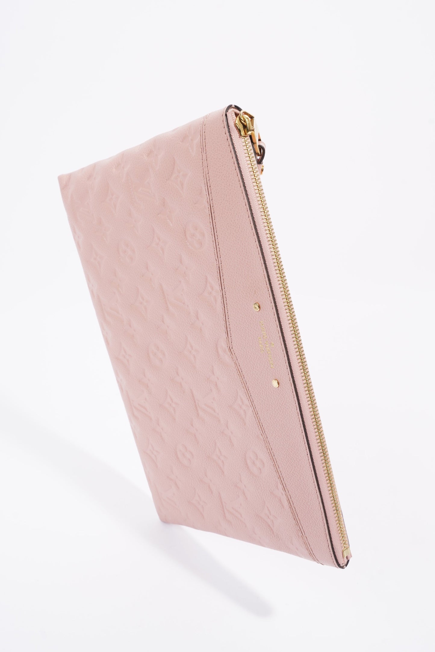 Louis Vuitton Womens Daily Pouch Pink Empreinte Leather