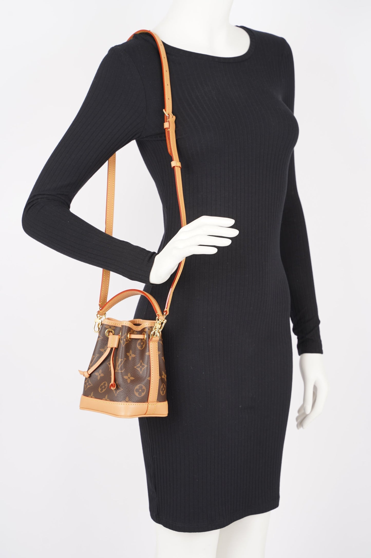 Louis Vuitton Womens Nano Noe Bag Monogram Canvas