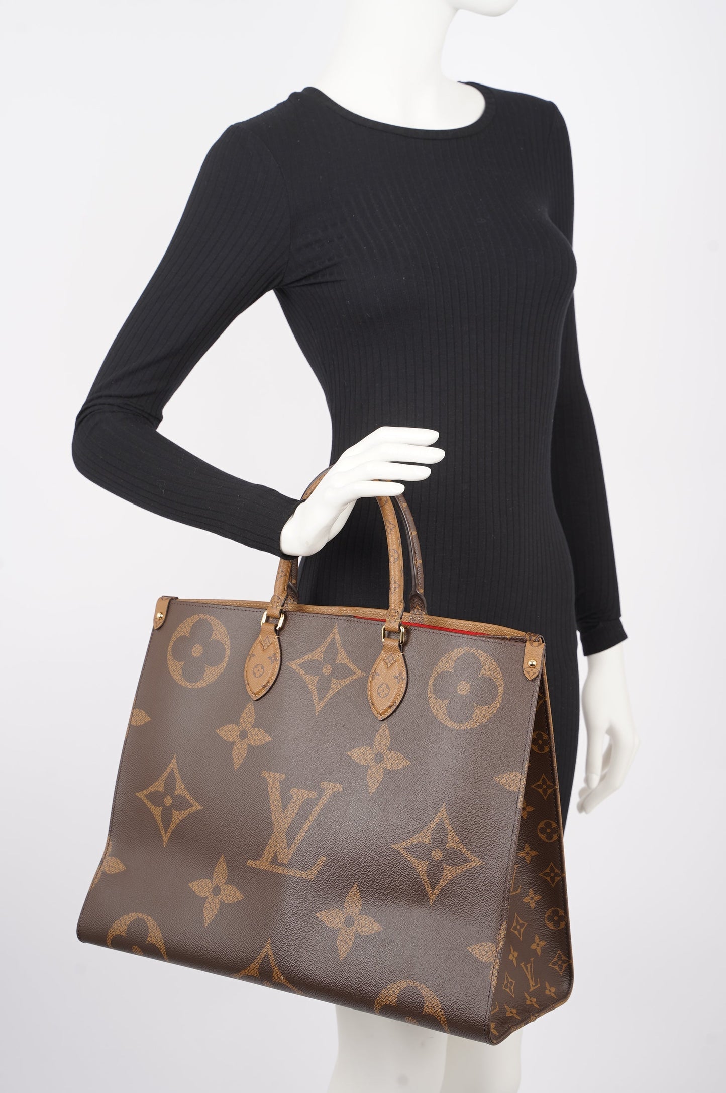 Louis Vuitton Womens On The Go Reverse Monogram GM