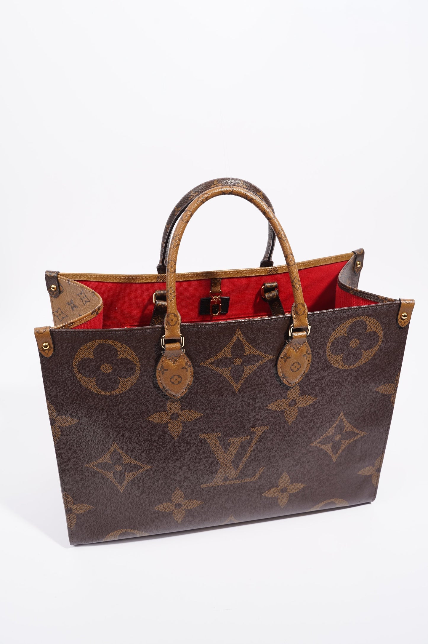 Louis Vuitton Womens On The Go Reverse Monogram GM