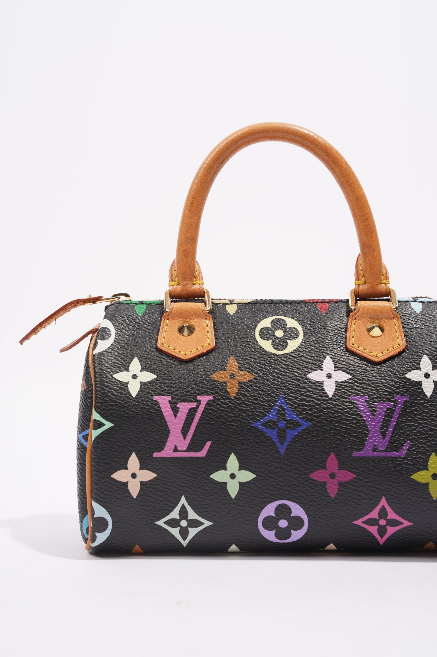 Louis Vuitton Womens Speedy Handbag Murakami Monogram Canvas Nano