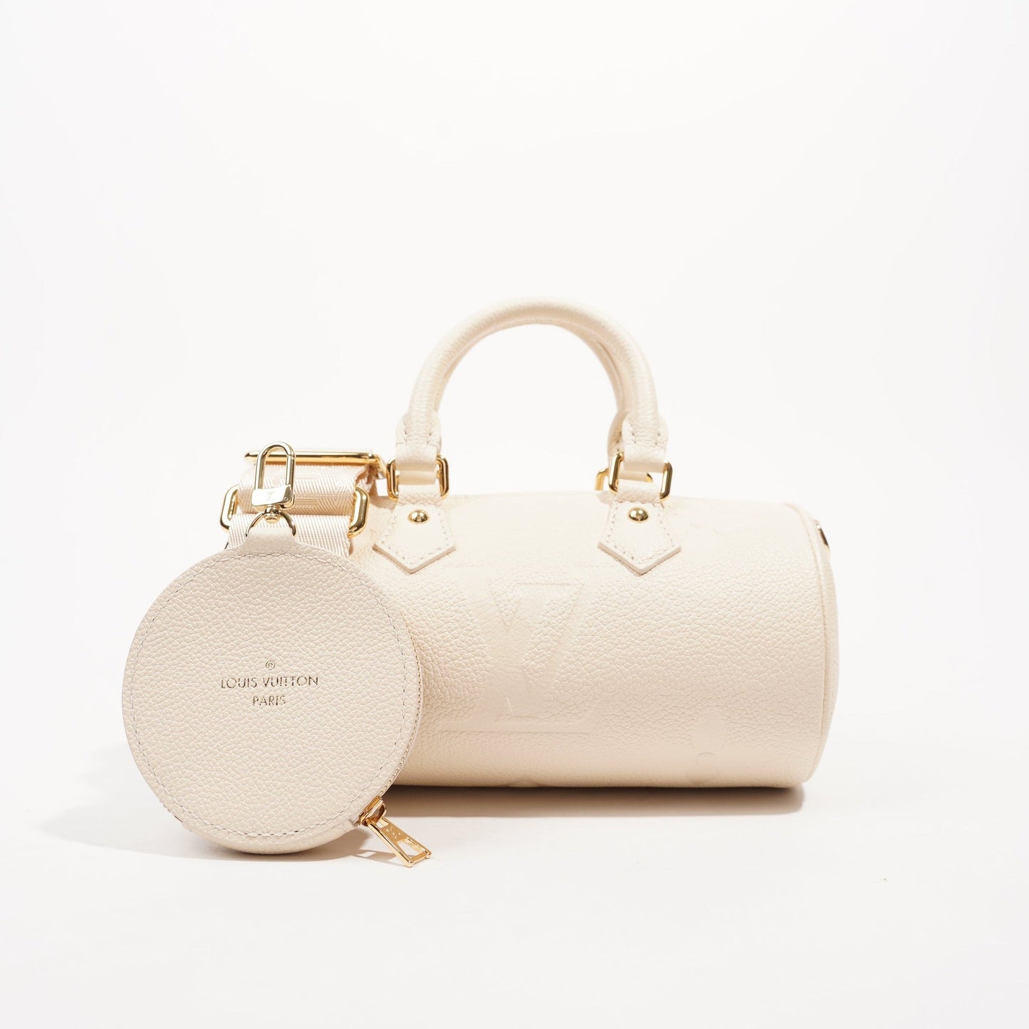 Louis Vuitton Womens Papillon BB Empreinte Cream