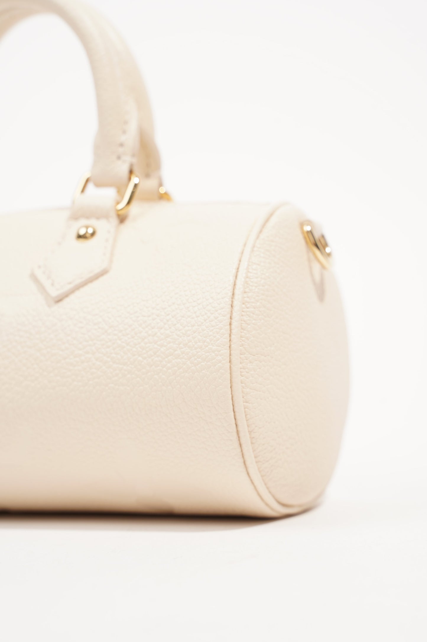 Louis Vuitton Womens Papillon BB Empreinte Cream