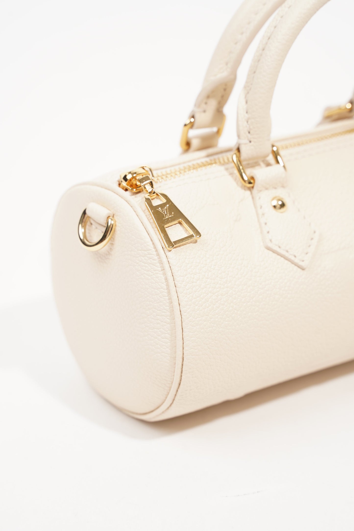 Louis Vuitton Womens Papillon BB Empreinte Cream