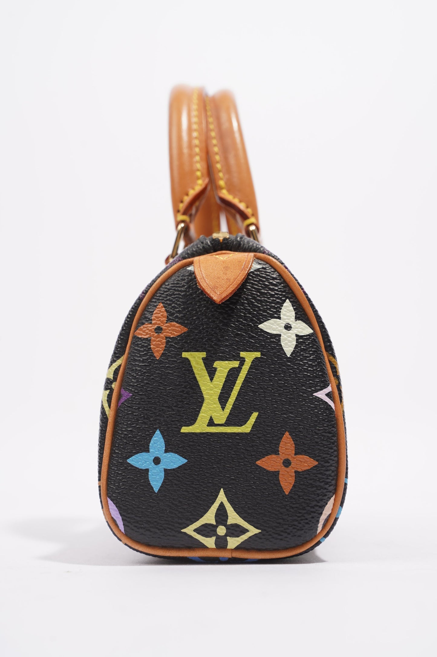 Louis Vuitton Womens Speedy Handbag Murakami Monogram Canvas Nano