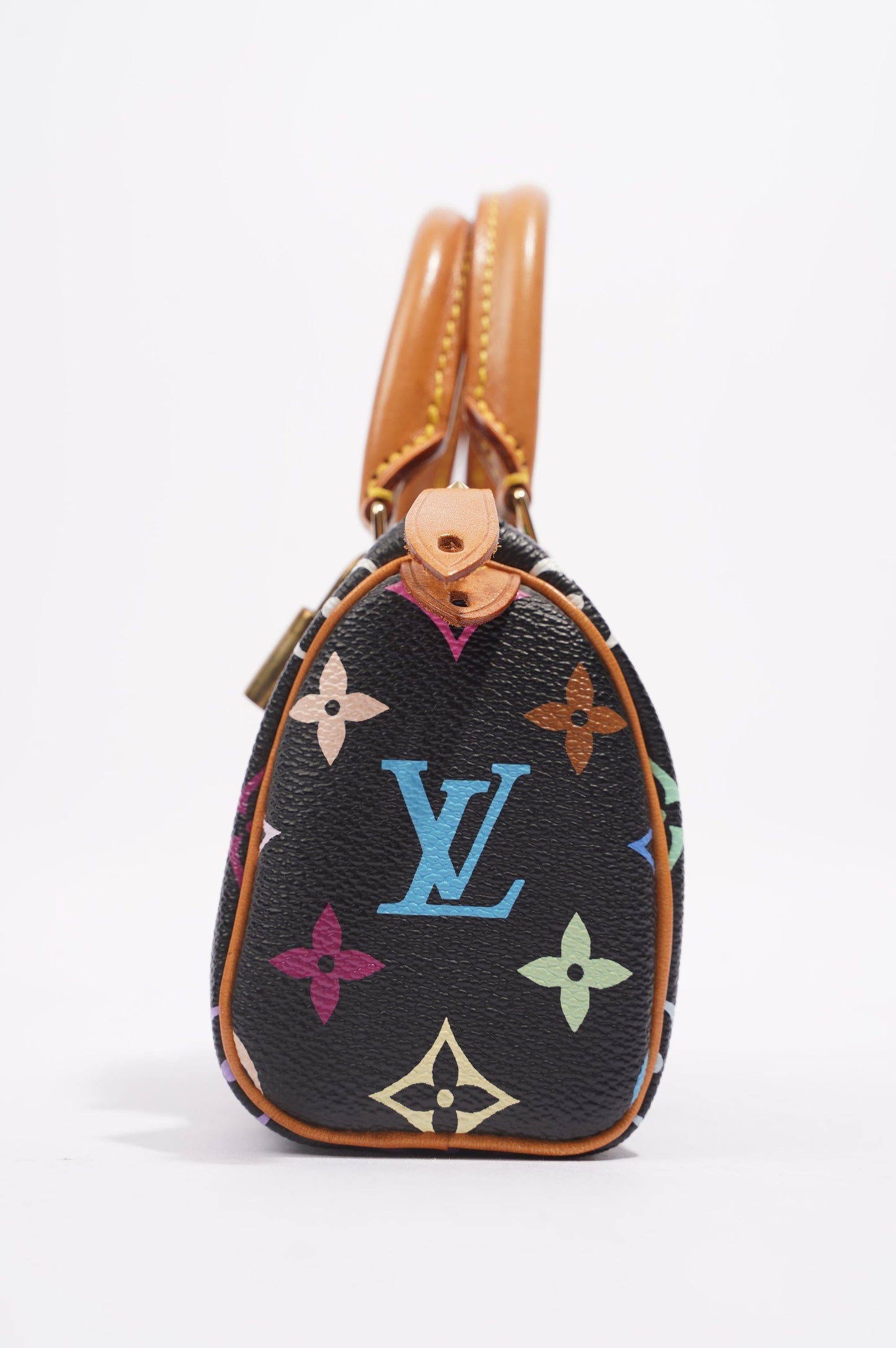 Louis Vuitton Womens Speedy Handbag Murakami Monogram Canvas Nano