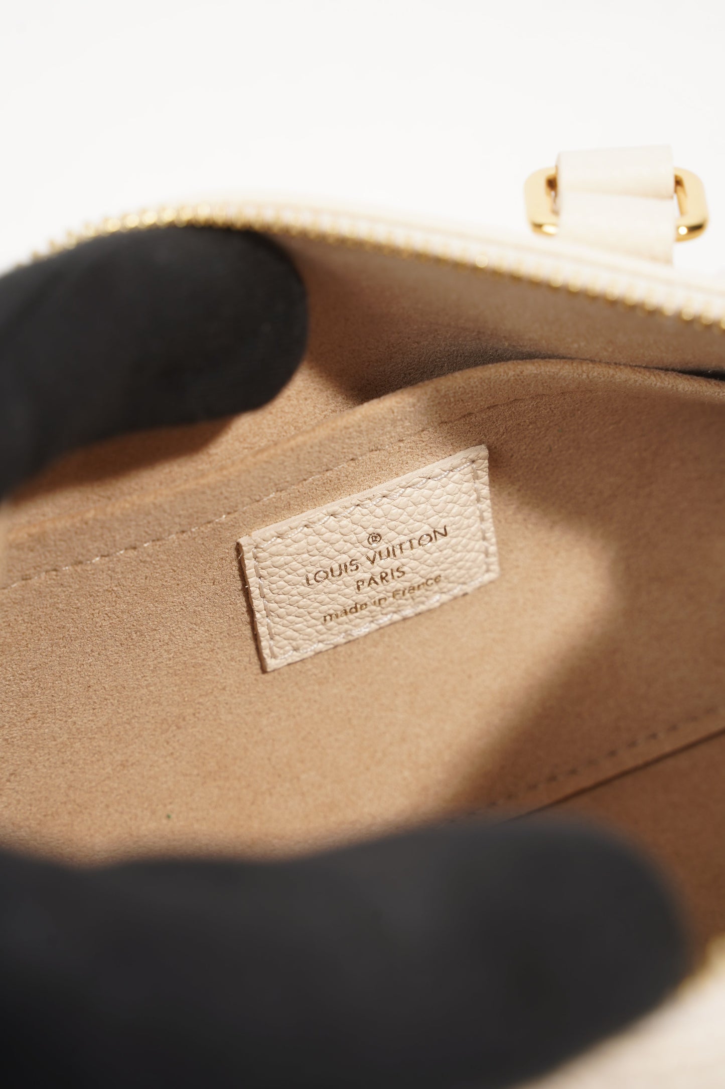 Louis Vuitton Womens Papillon BB Empreinte Cream