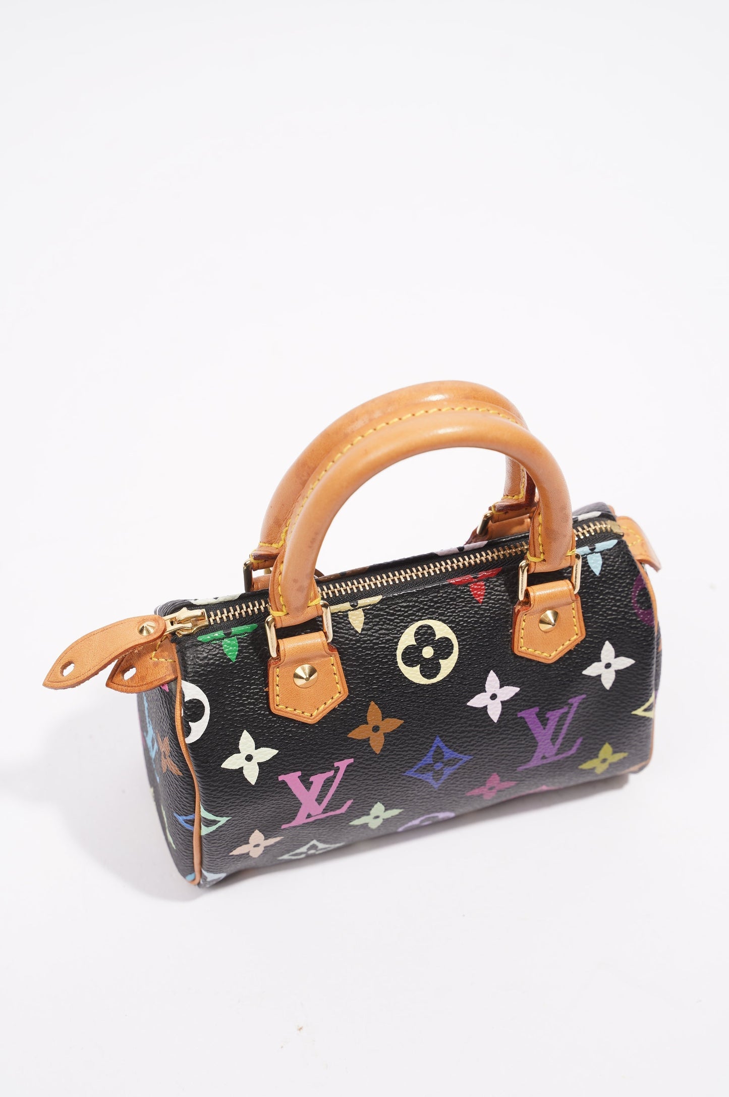 Louis Vuitton Womens Speedy Handbag Murakami Monogram Canvas Nano
